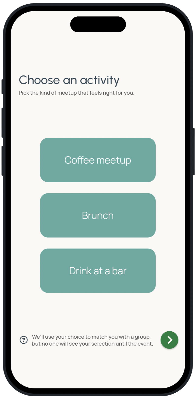 Choose a meetup that interests you.