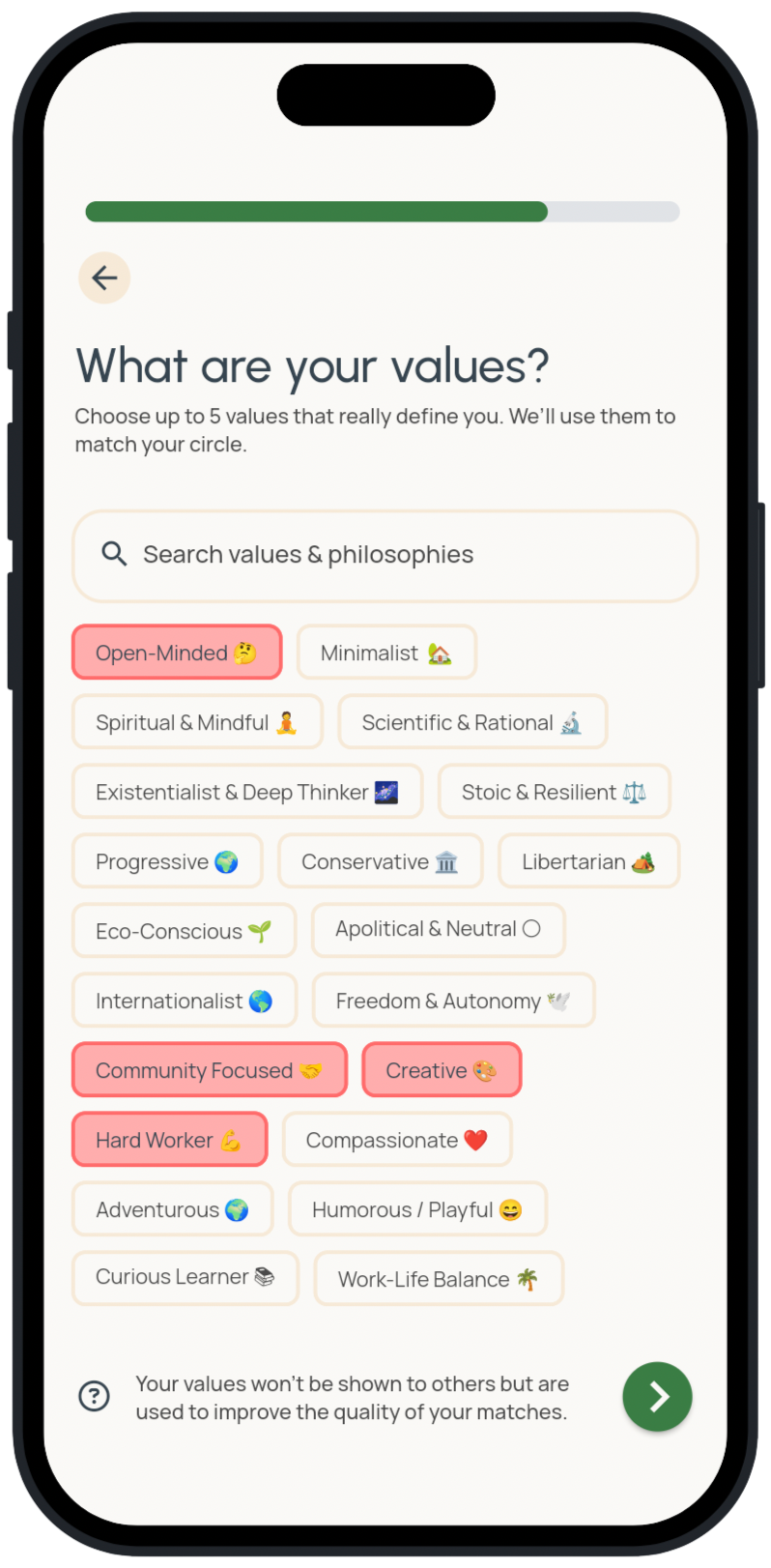Tell us what's really important to you.